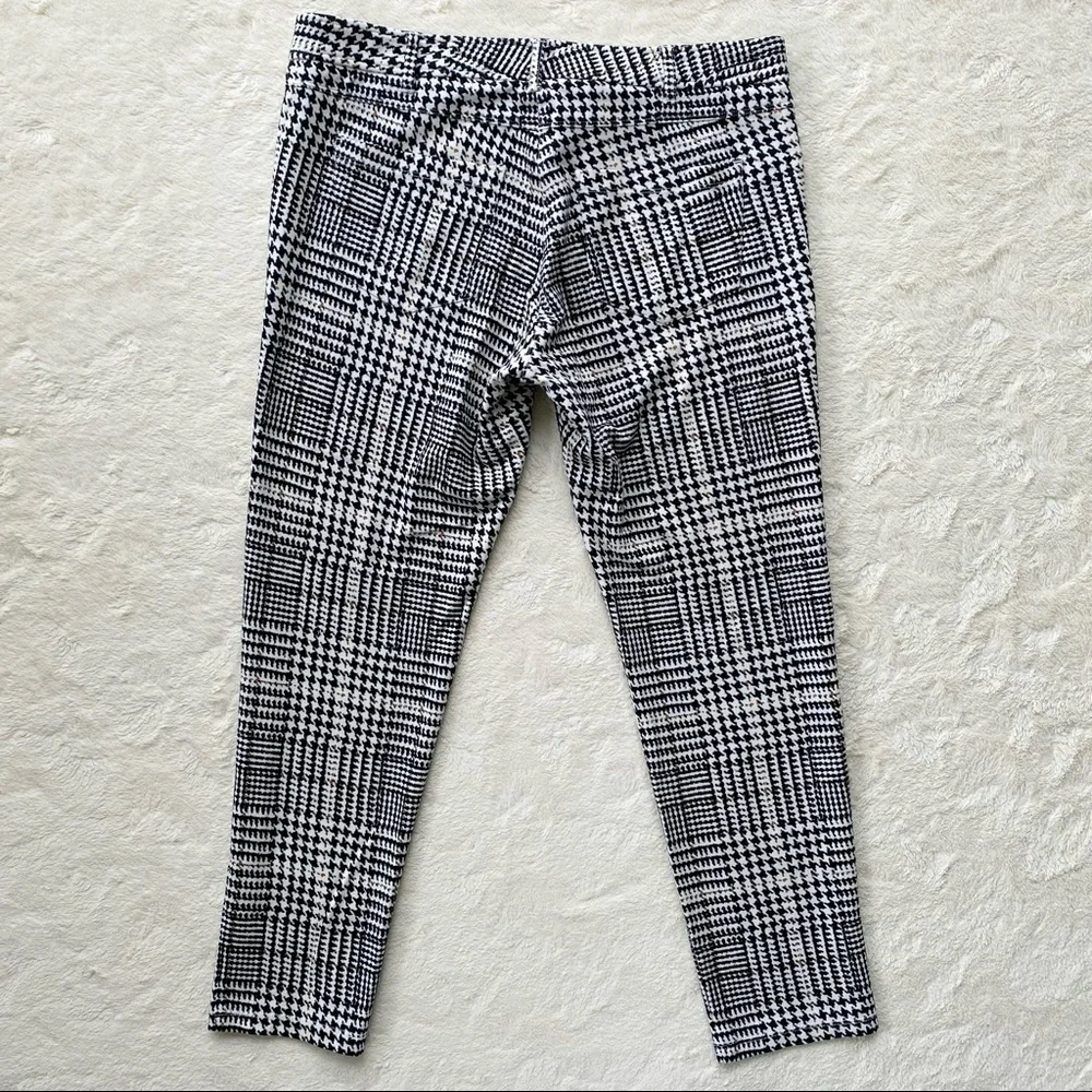 J.McLaughlin Becca houndstooth Glen Plaid leggings pants size 8
